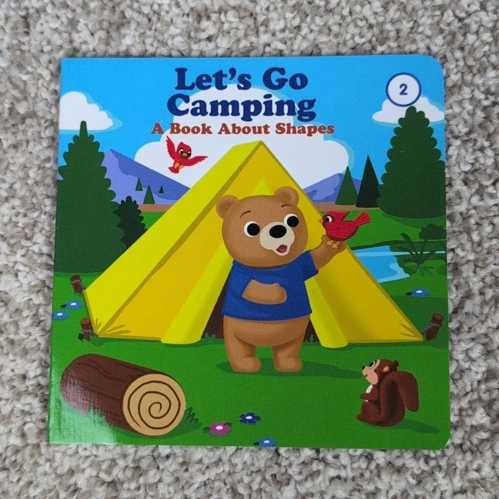 Lets Go Camping A Book About Shapes Board Book Childrens Educational